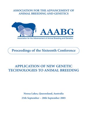 cover image of Application of New Genetic Technologies to Animal Breeding